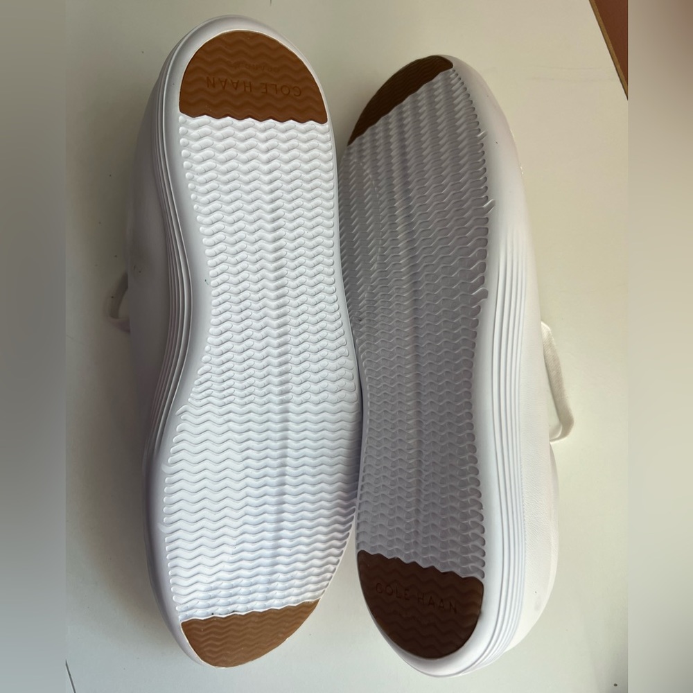 COLE HANN WOMENS WHITE LEATHER TENNIS SHOES SIZE 10 NWOT - Picture 6 of 6